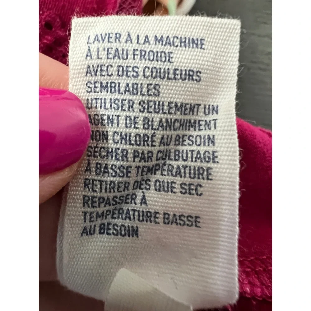 American Eagle Berry Red Lace Trim Camisole Tank Top Womens Size Medium - Picture 7 of 10